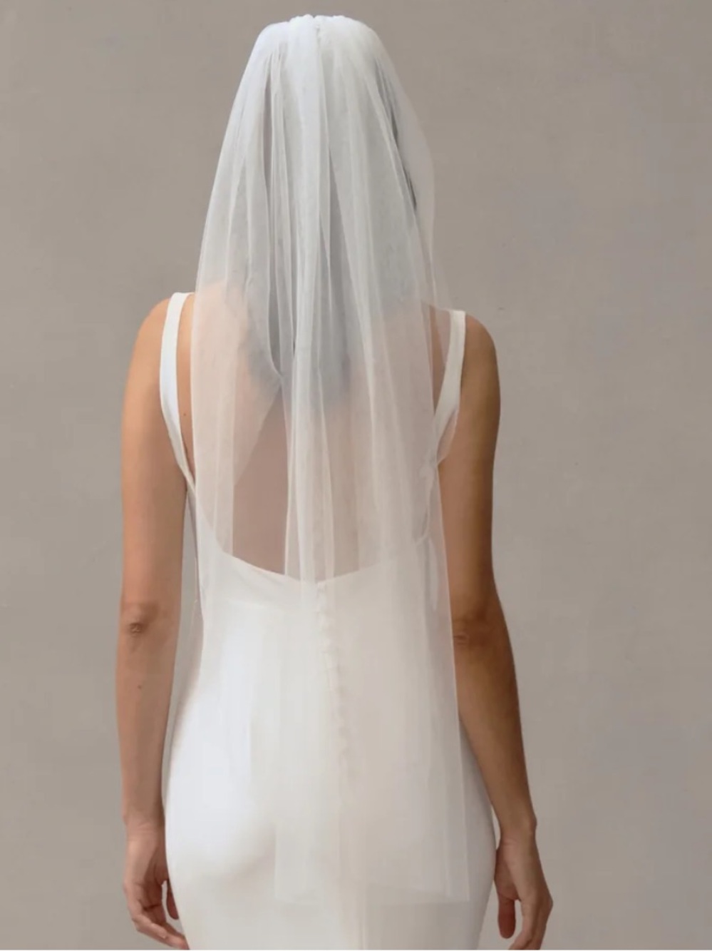 Classic White Fingertip Veil - Alexandra Grecco